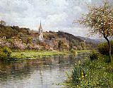 Louis Aston Knight Famous Paintings - Along the Seine
